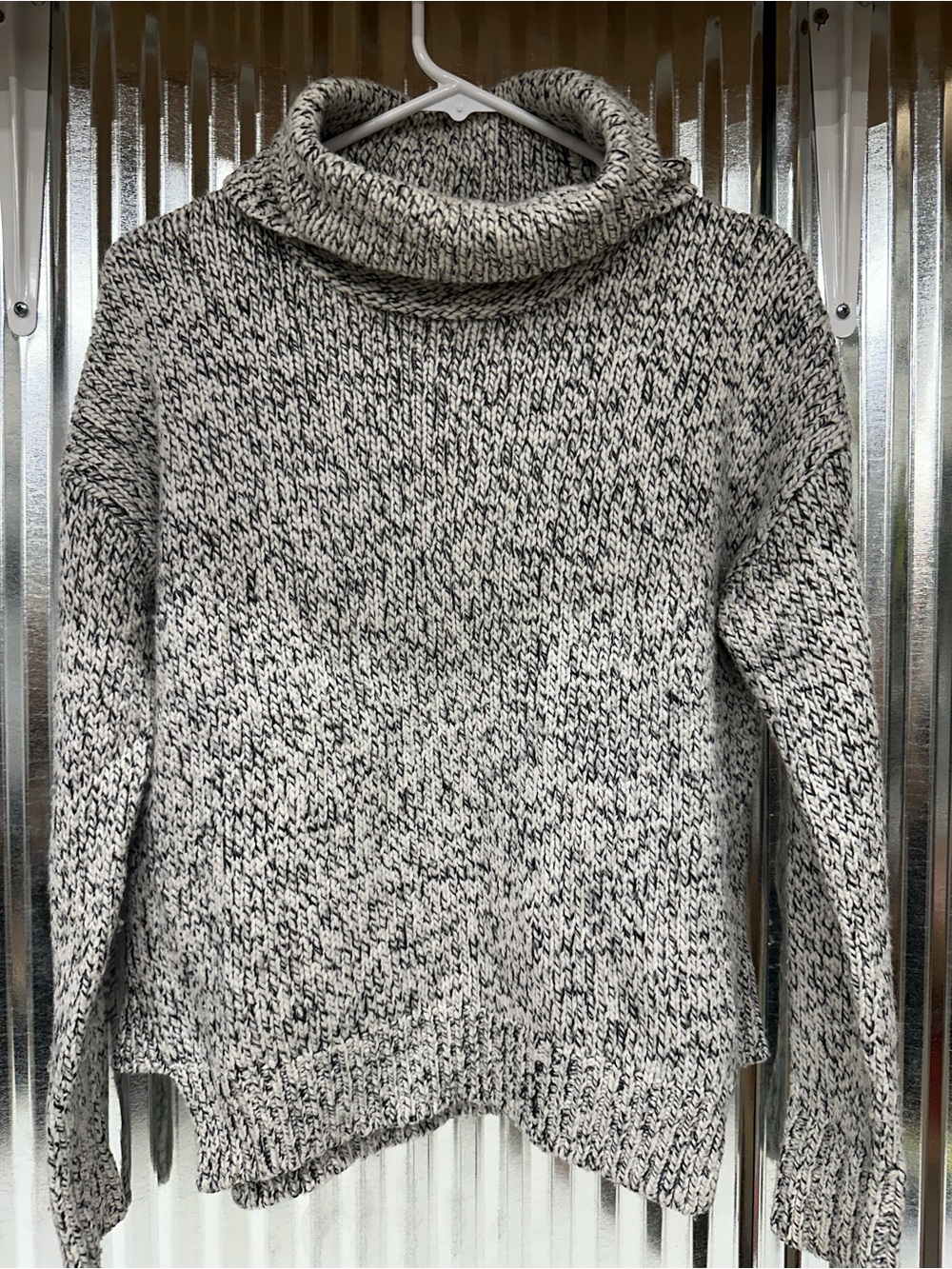 Madewell Women’s Chunky Wool Blend Cowl Neck Sweater - Size Small
